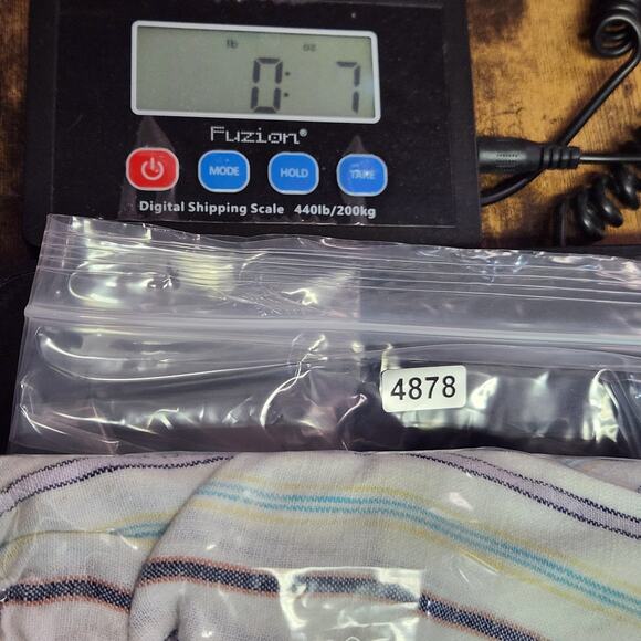 Zac & Rachel Linen Blend Peasant Blouse Women ‘s SZ L Cream Multicolor Striped - Picture 14 of 14